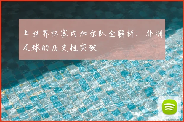 年世界杯塞内加尔队全解析：非洲足球的历史性突破